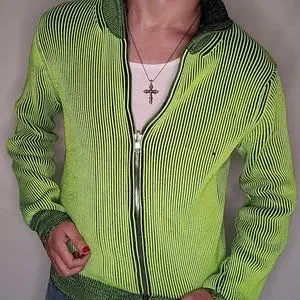 未使用品 メゾンマルジェラ Maison Margiela 22SS 白タグ ニット バック切替 Knitwear S S030-MM MALE RTW MAIN S 緑 グリーン S30HB0269 s_wp_61dca0617ec30cdbaba93756.webp